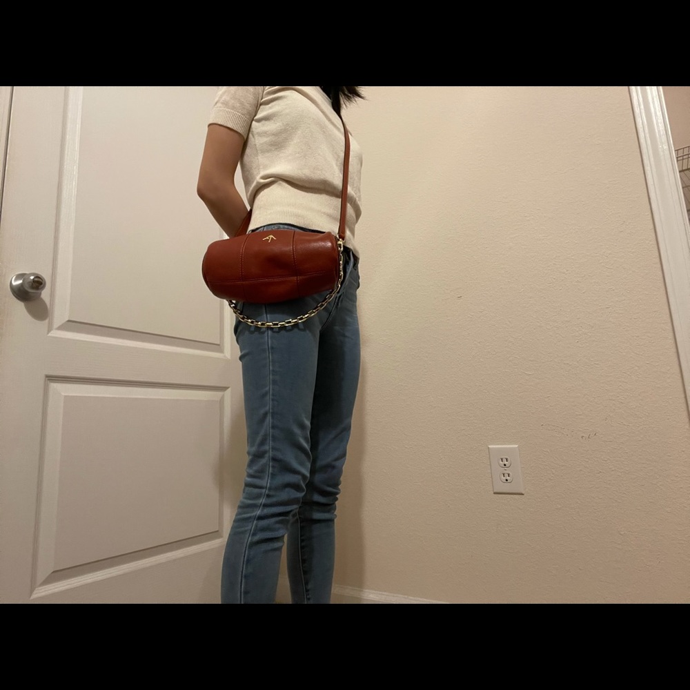 Manu Atelier Cylinder Mini Crossbody Bag